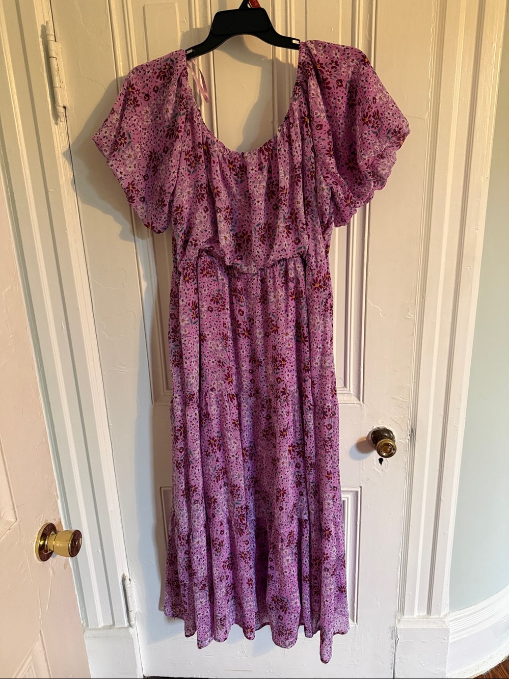 Draper James RSVP Tiered Floral Feminine Maxi Dress SZ 2X